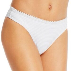 NWT Shoshanna classic white bikini bottoms